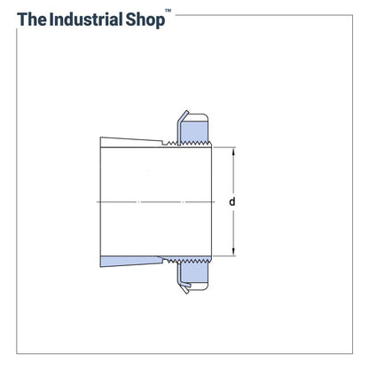 HKG Adapter Sleeve H/HE 2321 – dimension drawing