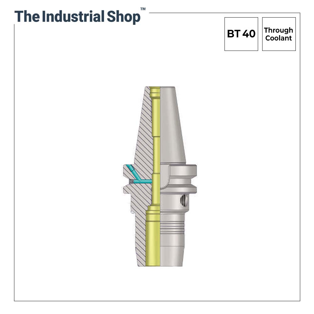 KTA Side Lock (End Mill) Holder BT40 WE18 (Through Coolant)
