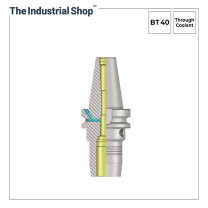 KTA Side Lock (End Mill) Holder BT40 WE18 (Through Coolant)