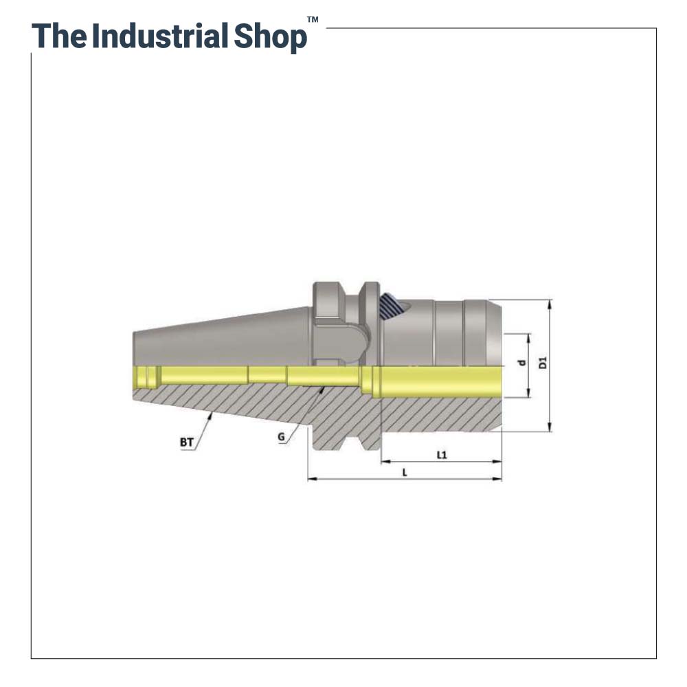 KTA Hydro Grip Holder BT40 HC12S