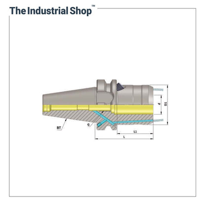 KTA Hydro Grip Holder BT30 HC20S (Face Coolant Channel)