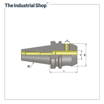 KTA Weldon Type End Mill Holder BT50 WE10
