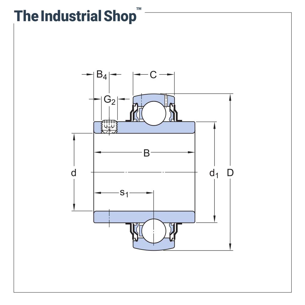 212m Inset NRB Insert Bearing UC 212 (60 mm) – The Industrial Shop