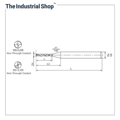 Nachi 1.11 mm to 1.2 mm L x D 10 AquaREVO Micro Carbide Drill