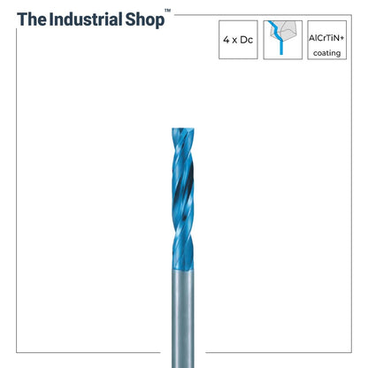 Nachi 16.1 mm to 17.0 mm L x D 4 Flat Carbide Drill