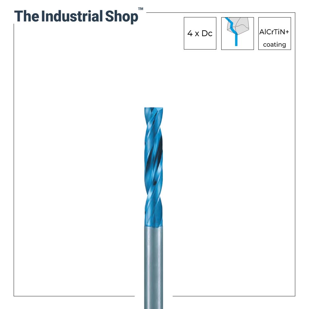 Nachi 11.1 mm to 12.0 mm L x D 4 Flat Carbide Drill