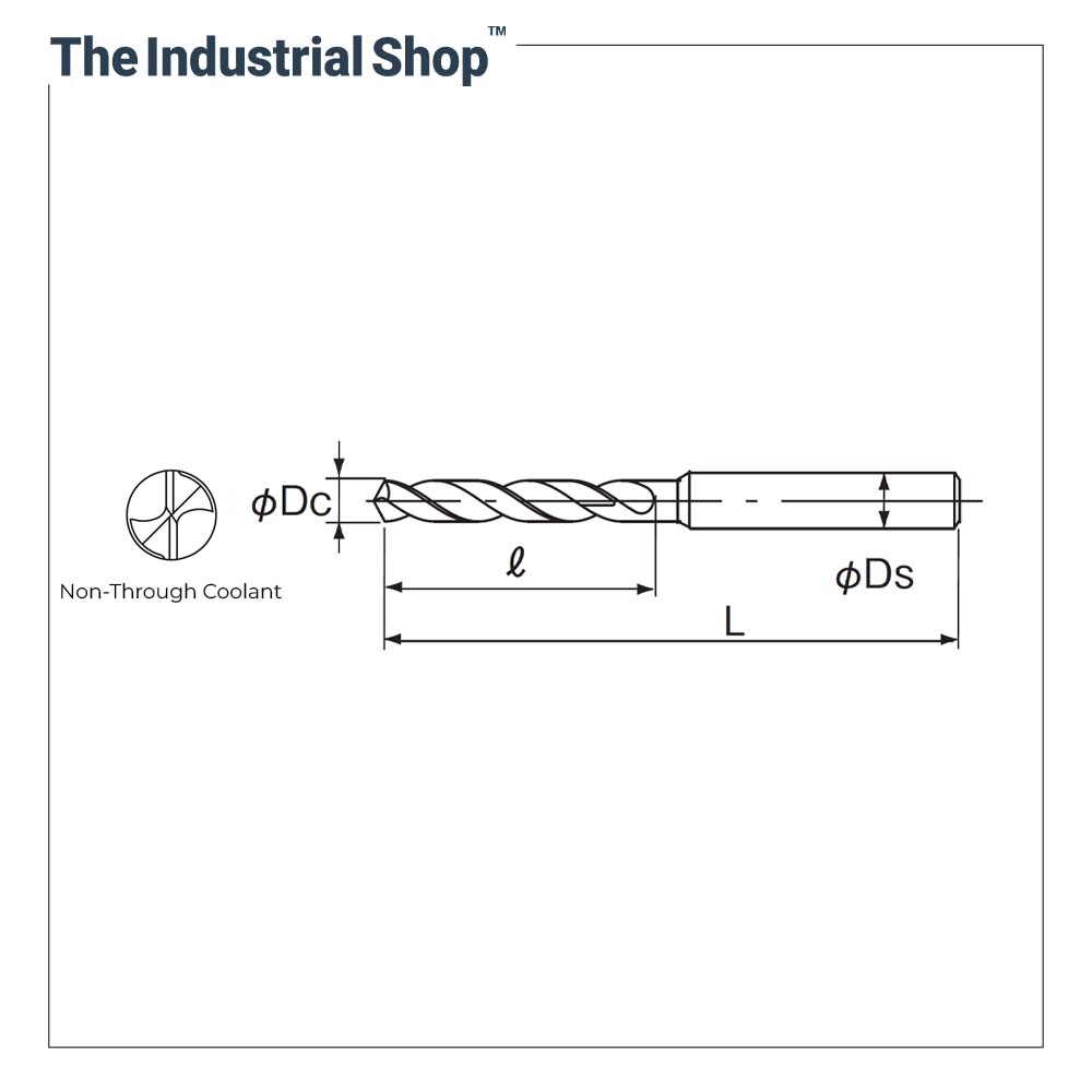 Nachi 3.05 mm to 3.5 mm L x D 3 AquaREVO Carbide Drill